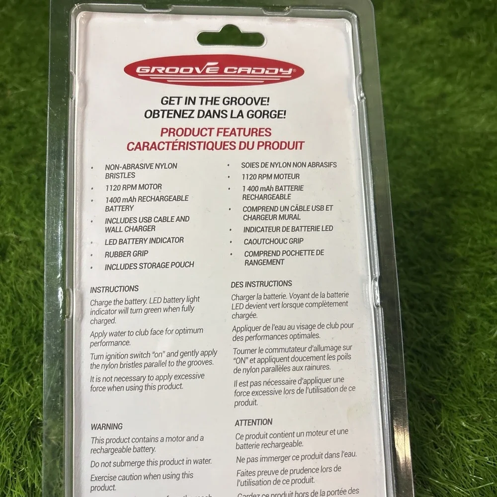 GROOVE CADDY ' G2 GOLF CLUB CLEANER MOTORIZED PGA BEST NEW Great‎ Gift!